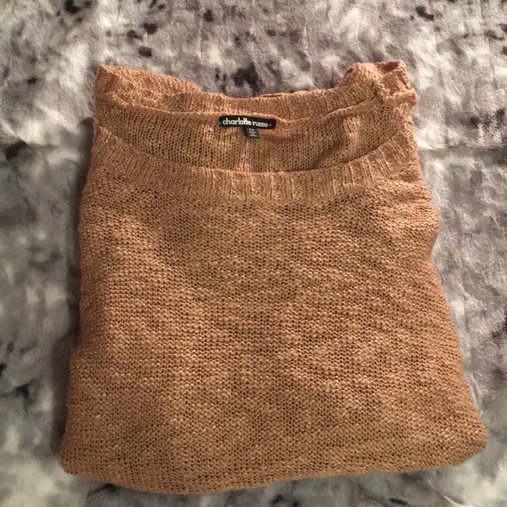 Charlotte Russe dusty rose sweater
